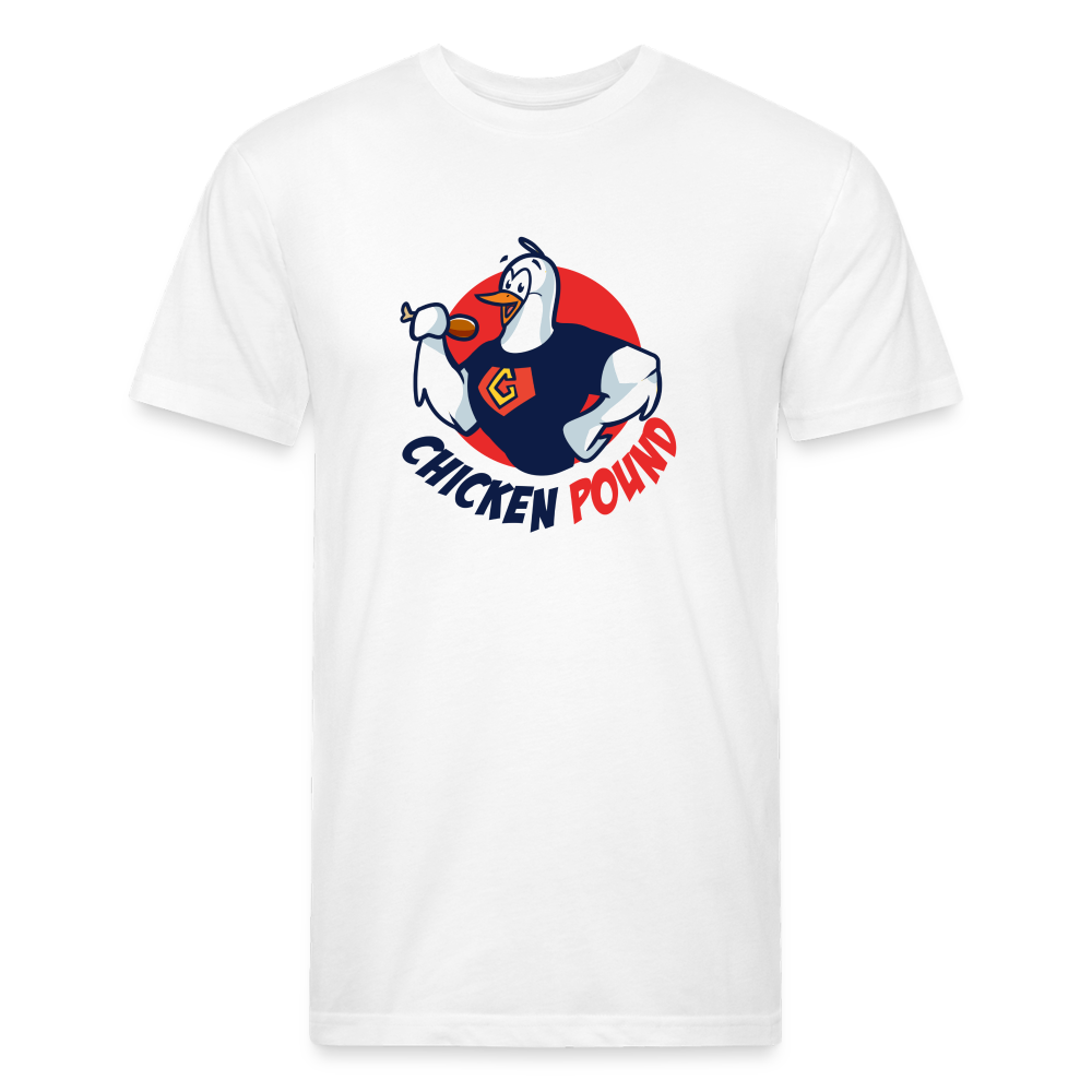 Chicken Pound Logo T-Shirt (Unisex) Next Level - white