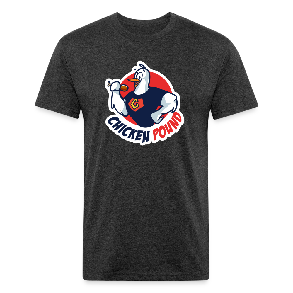 Chicken Pound Logo T-Shirt (Unisex) Next Level - heather black