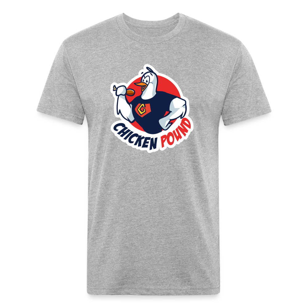 Chicken Pound Logo T-Shirt (Unisex) Next Level - heather gray