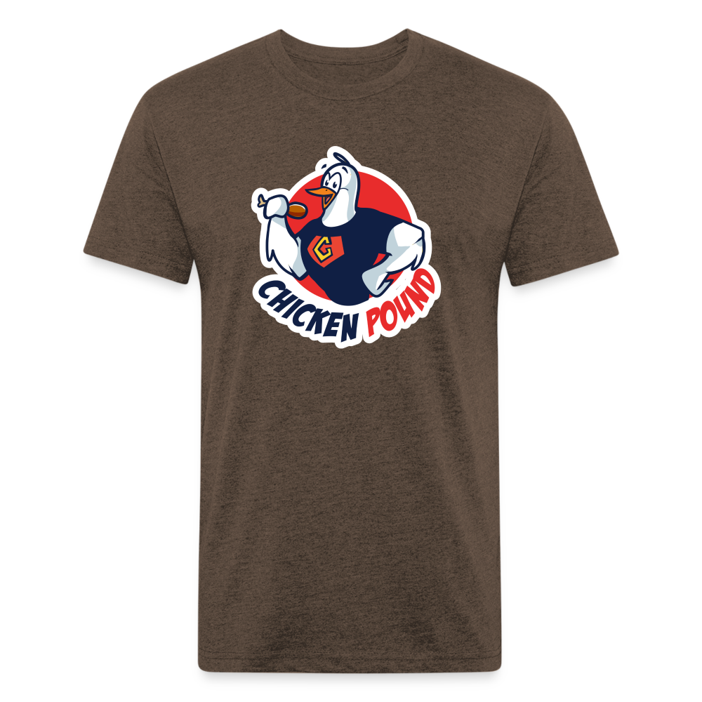 Chicken Pound Logo T-Shirt (Unisex) Next Level - heather espresso