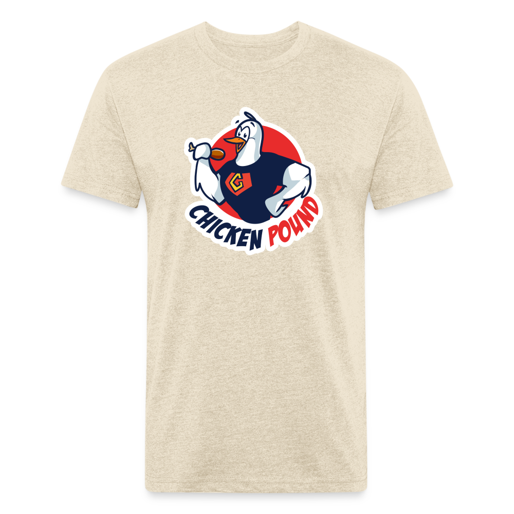 Chicken Pound Logo T-Shirt (Unisex) Next Level - heather cream