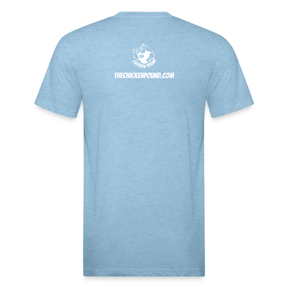 The Chicken Pound (Unisex) Next Level - heather blue