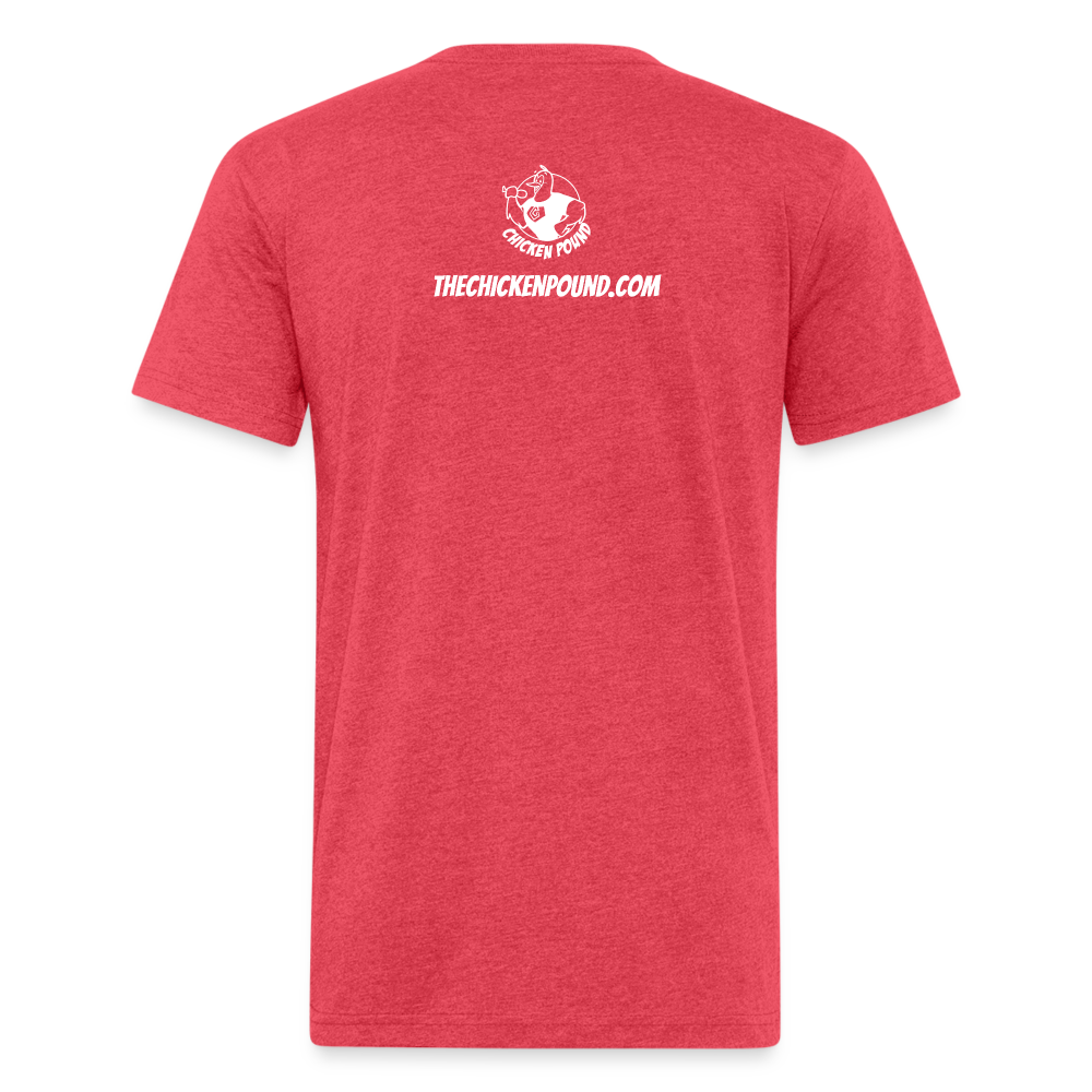 The Chicken Pound (Unisex) Next Level - heather red