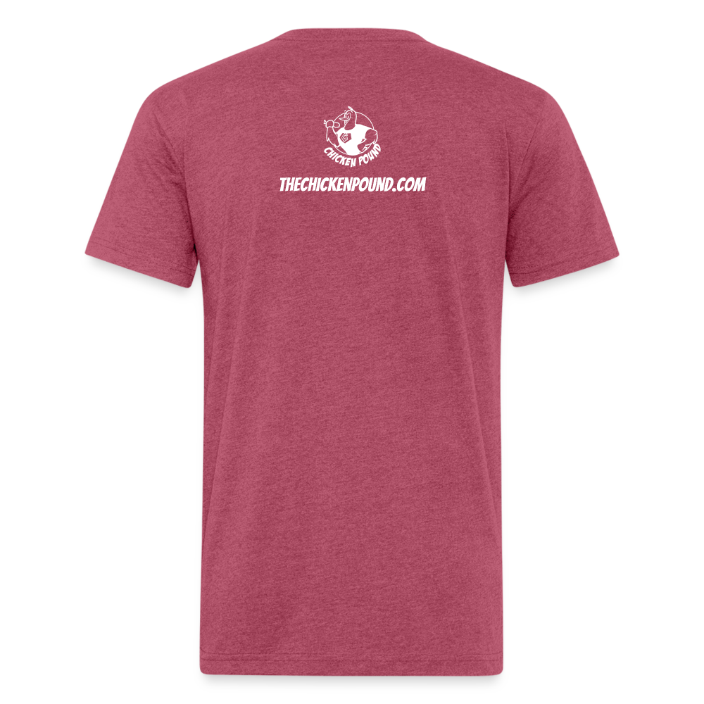 The Chicken Pound (Unisex) Next Level - heather burgundy