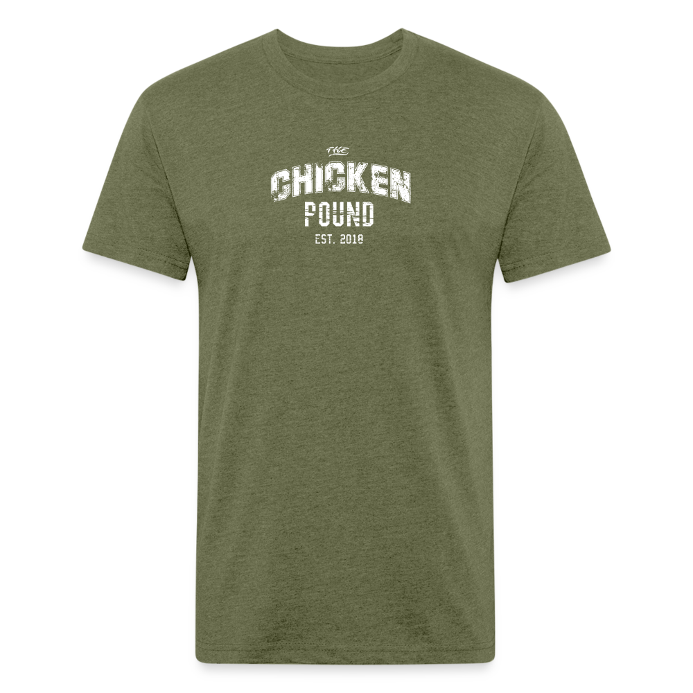 The Chicken Pound (Unisex) Next Level - heather military green