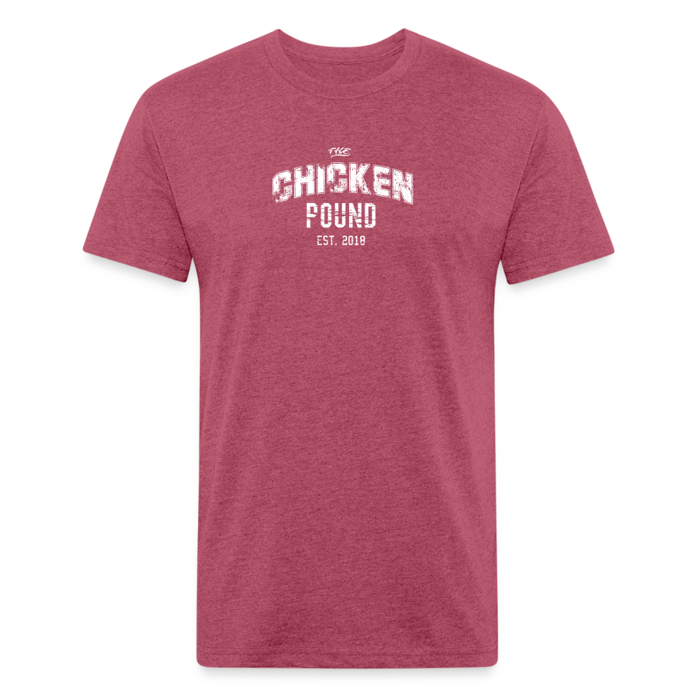 The Chicken Pound (Unisex) Next Level - heather burgundy