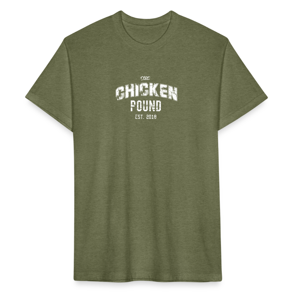 The Chicken Pound (Unisex) Next Level - heather military green