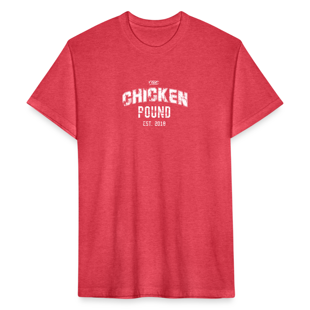 The Chicken Pound (Unisex) Next Level - heather red