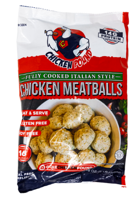 Bulk Pack- Italian Style Chicken Meatballs (5- 1 pound bags)