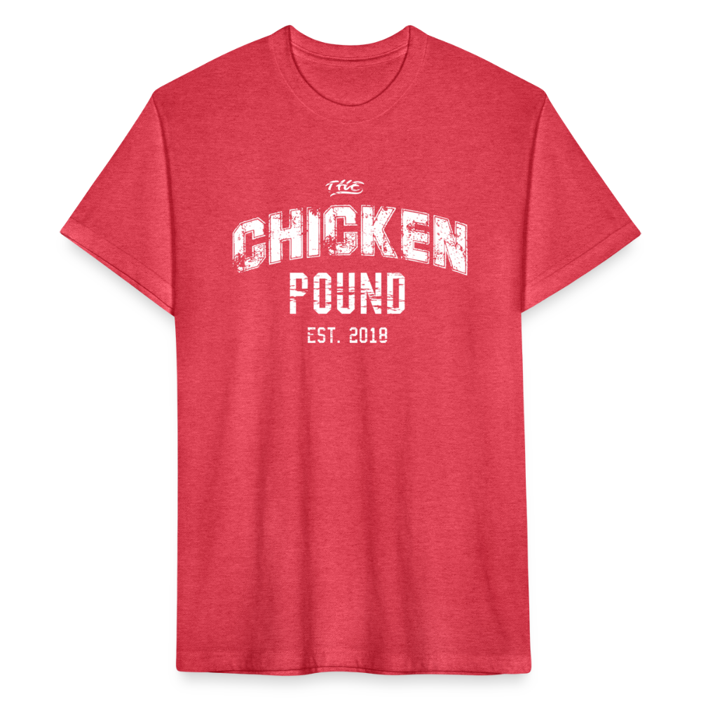 The Chicken Pound (Unisex) Next Level - heather red