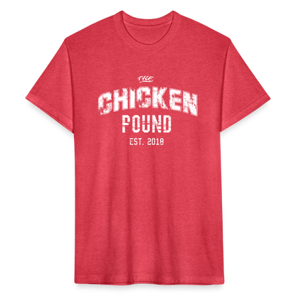 The Chicken Pound (Unisex) Next Level - heather red