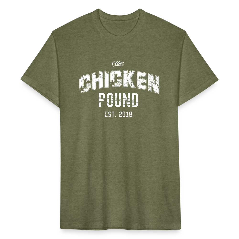 The Chicken Pound (Unisex) Next Level - heather military green