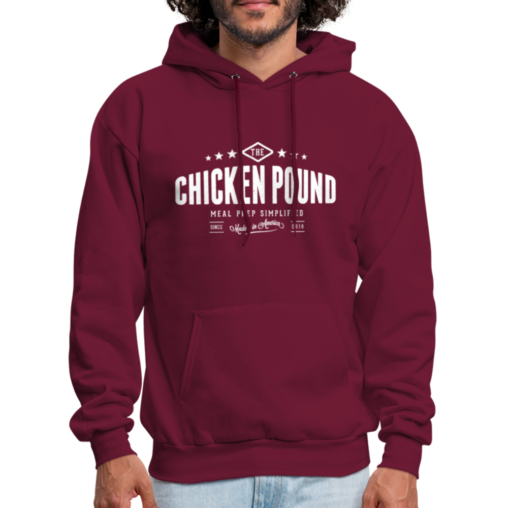 Chicken Pound Hoodie - burgundy