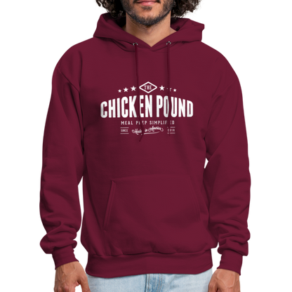 Chicken Pound Hoodie - burgundy
